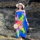 Hot Sale Rayon Dress Hand Painted Handmade in Bali